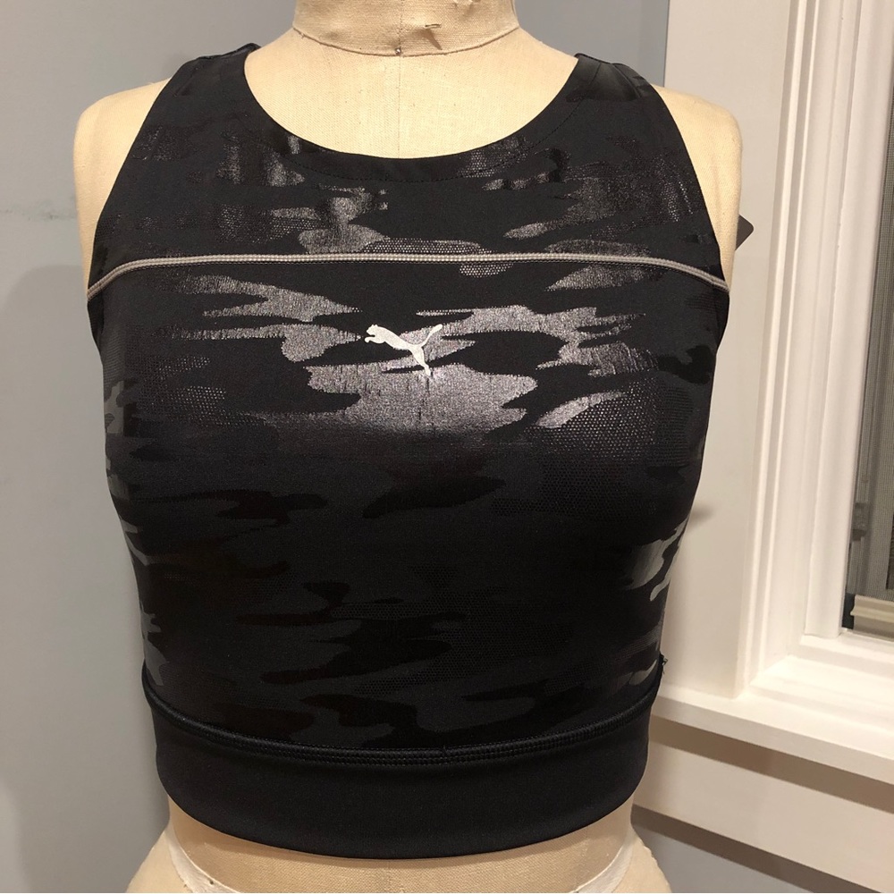 PUMA Run High Shine Crop Tank- Medium